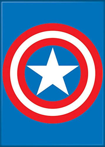 Ata-Boy Marvel Comics Captain America Schild 6,3 x 8,9 cm Magnet für Kühlschränke und Schließfächer