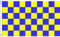 AZ FLAG Bandiera A Scacchi Gialli E Blu 150x90cm - Bandiera Scacchiera Gialla ED Azzurra 90 x 150 cm