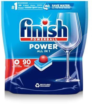 Finish Powerball All in 1 Max Lemon Dishwasher Mega Value 90 Tablets