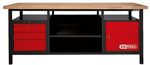 KS Tools 865.0201 XXL-Werkbank mit 3 Schubladen und 1 Tür