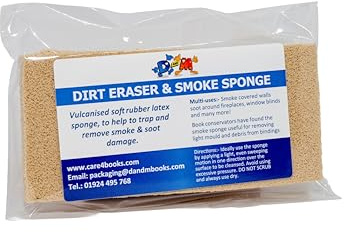CARE 4 BOOKS SMOKE SPONGE GENTLE CLEANER PAPER BOOKS PRINTS ETC