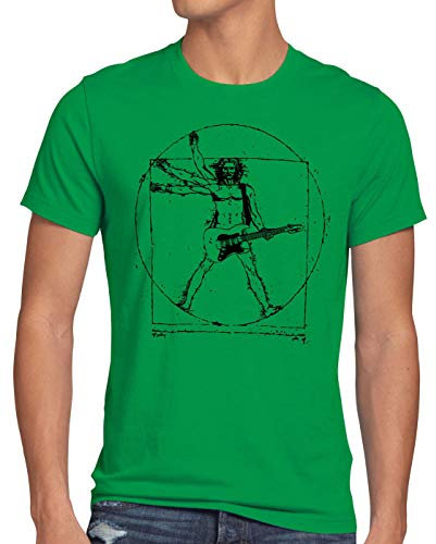 style3 Vinci Rock Herren T-Shirt Musik Festival, Größe:XXL, Farbe:Grün