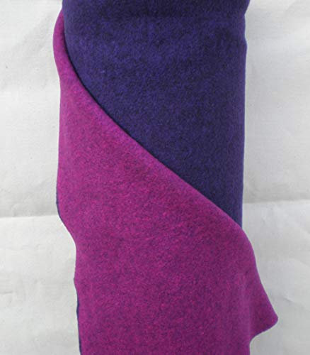 Walkloden Doubleface Stoff - lila/pink