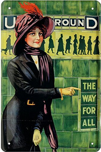 Underground - The way for all Blechschild 20 x 30 Retro Blech 1665