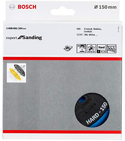 Bosch Professional Multi-Loch Schleifteller (Ø 150 mm, hart, Klett, Zubehör Exzenterschleifer)