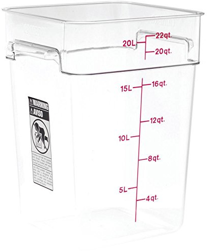 Cambro Polycarbonate Square Container - 20.8Ltr