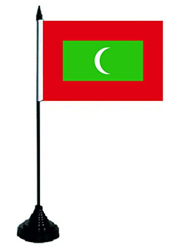 U24 Tischflagge Malediven Fahne Flagge Tischfahne 10 x 15 cm