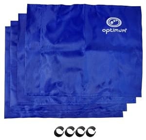 Optimum Trainings-Eckflaggen (4 Stück) – Blau