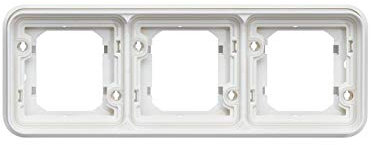 Hager cubyko - Soporte de empotrar estanca 1 elemento blanco