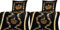 CN.NN 2X Bettwäschegarnituren 2tlg Microfaser Gold Kronen-Design Top-Qualität Bettbezug