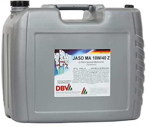 10W-40 DBV-Zweirad-Special-Motorenöl JASO MA (4-Takt) 20-Liter-Kanister