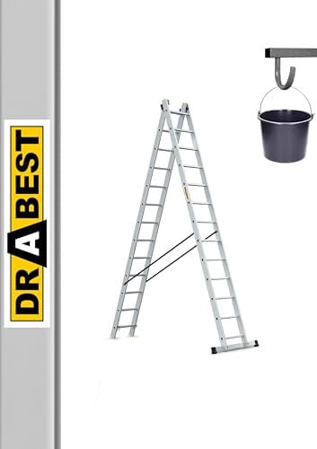 Drabest Multi-Function 2 Section Aluminium Combination Ladders 6.1m