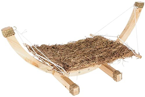 Kerbl Hängematte Siesta (Liegematte für Kleintiere/Nagetiere, besteht aus getrocknetem Gras, ohne Draht/Kunststoffteile)