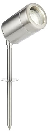 Saxby Odyssey 35W Brushed Stainless Steel IP44 Outdoor Garden Spike Light
