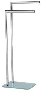 PIANTANA PORTA ASCIUGAMANI Mod ZERO CROMATO Accessori Bagno cm 20 x H.78 x 28