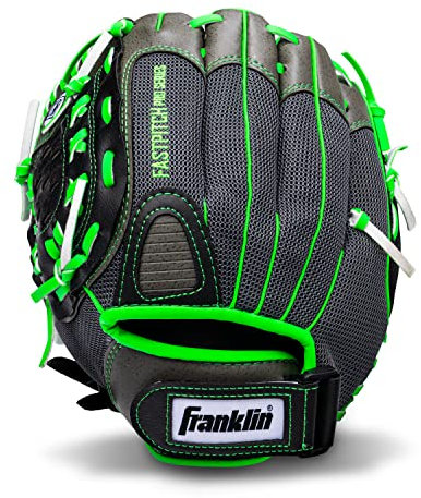 Franklin Sports Fastpitch Serie Leichte Softball Handschuh, 12 Zoll, Lime/Gray