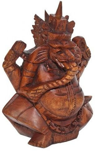 Windworks Holzfigur Ganesha 25 cm Suarholz Bali geölt 25 x 22 x 11 cm