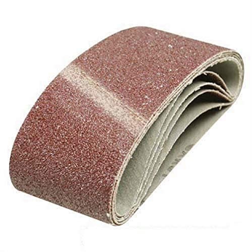 Silverline 870507 - Set di nastri abrasivi, 65 x 410 mm, grana 120, 5 pz.
