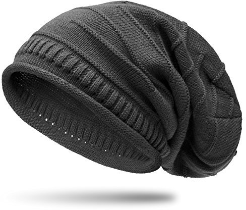 Caspar MU079 Klassische Unisex Beanie Mütze, Farbe:dunkelgrau