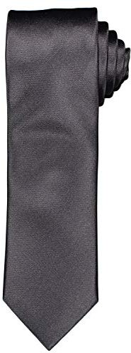 OLYMP Krawatte regular aus reiner Seide mit Nano-Effekt dunkelgrau