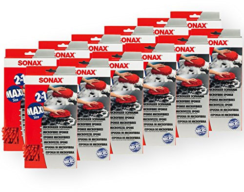 SONAX Microfaser Schwamm Autowäsche 1 Stück 12X