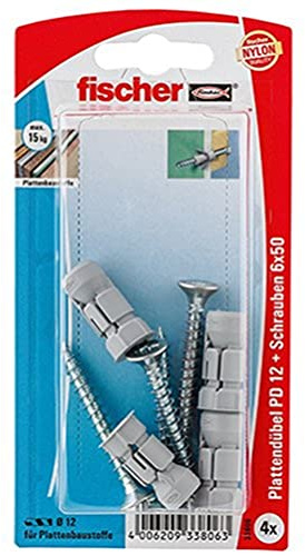Fischer Plattendübel PD 12 SK SB-Karte, 33806