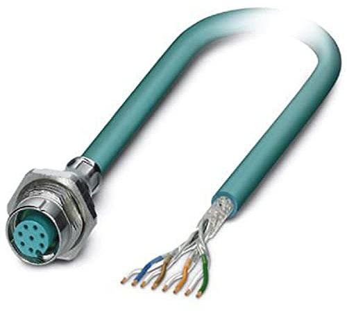 PHOENIX CONTACT VS-M12FSBP-OE-94B-LI/5.0 Netzwerkkabel, 4 Paarig, 5m Länge, 261.110g
