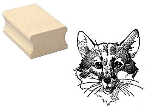 Stempel Fuchs Gesicht - ca. 40 x 40 mm