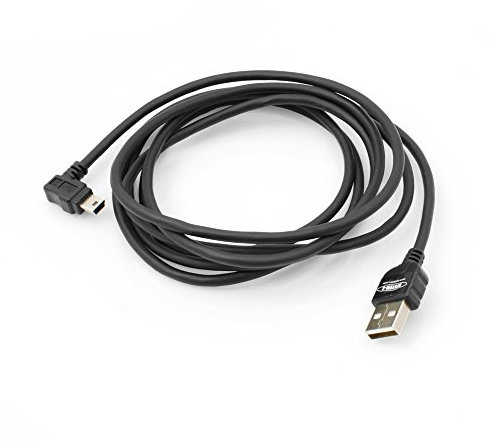 System-S 2m meter Mini USB Kabel 90 grad gewinkelt Winkelstecker