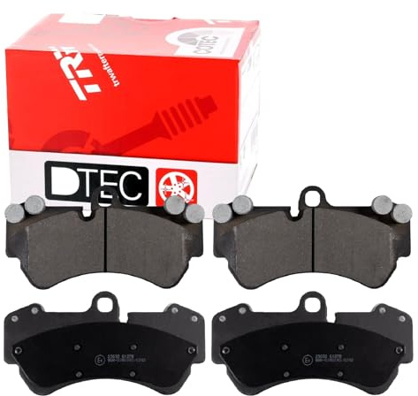 TRW GDB1720DTE Brake Pad Set of 4 Compatible for Volkswagen Touareg (7LA, 7L6, 7L7) 2002-2013 Front Axle and Other Vehicles