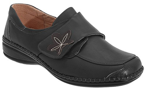 Boulevard Womens/Ladies Wide Fitting Touch Fastening Casual Shoes
