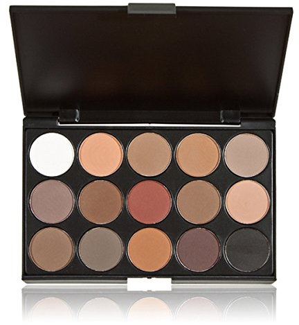 Palette Ombretti, FantasyDay 15 Colori Waterproof Neutri Caldi Tavolozza di Trucco Occhi Opaco e Luccicante in Polvere Set Eyeshadow Palette Set di Trucchi - Natale Regalo Surprise Makeup Gift Set
