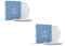 Fiftyeight Lot de 4 assiettes à dessert avec morsure Blanc 20 cm