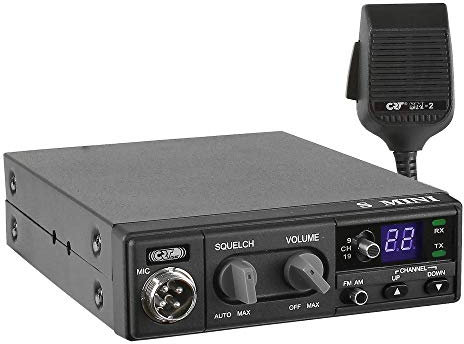 Radio CB CRT S Mini 2, 4W, avec ASQ, 12V, Gain RF, AM-FM