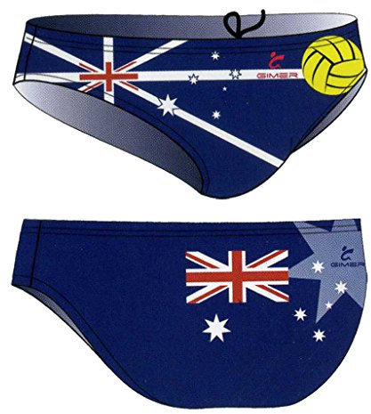GIMER Costumi Uomo Mare Nuoto con Bandiere USA Brasil Cuba Italia England Australia
