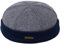 Sterkowski Navy Watch | Wolle Beanie Kappe für Herren und Frauen | Docker Cap Leon der Profi Beanie Fahrrad Mütze Kapitänsmütze Wintermütze 57 cm Grau/Dunkelblau