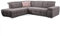 CAVADORE Schlafsofa Mistrel mit Ottomane links / Große Eck-Couch im modernen Design / Mit Bettfunktion / Inkl. verstellbare Kopfteile / Wellenunterfederung / 269 x 77-93 x 228 cm / Dunkelgrau
