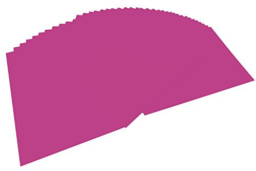 folia 6421 - Tonpapier eosin, DIN A4, 130 g/qm, 100 Blatt - zum Basteln und kreativen Gestalten von Karten, Fensterbildern und für Scrapbooking