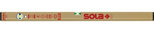 SOLA Aluminium Magnetwasserwaage AZM 180cm mit 2 Libellen