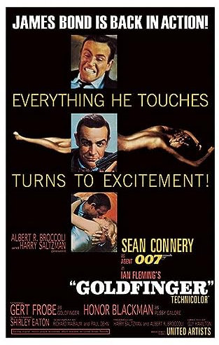 トライエックス James Bond Poster, Mehrfarbig, 61 x 91,5 cm