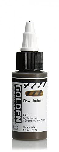 GOLDEN High Flow Acrylics, Raw Umber, 1 fl. oz. Bottle