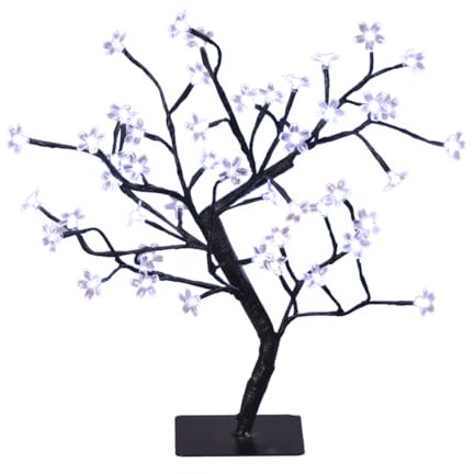 The Christmas Workshop 70470 45cm Blossom Tree / 48 Bright White Lights/Energy Efficient LEDs/Mains Operated/Steady On Light Pattern