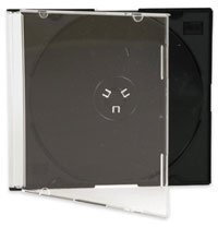 Vision Media 50 X Custodia Slim CD nero - 5.2mm Colonna vertebrale