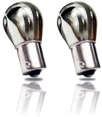 BAU15S02C - PY21W Verchromte Birne BAU15S 12V 21W (versetzte Pins ) Blinkerlampe