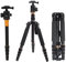 Andoer Portable Tripod 153cm/60inch Aluminium Alloy Tripod Unipod Monopod with Ball Head for Canon Nikon Sony DSLR Camera