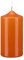 12 Spitzkopf Stumpen Kerzen Karotte Terracotta 90 x Ø 50 mm, Kerzen in Cellophan, KOPSCHITZ Qualitätskerzen in RAL Qualität MADE in Germany, Kerzen, Anlass, Advent, Weihnachten, Festtag, Festtagskerzen