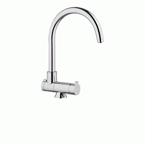 3-Wege-Fensterarmatur ACROBAT Chrom für kaltes, heißes und gefiltertes Wasser. Der einzige umklappbare 3 Wege Wasserhahn für die Montage vor dem Fenster auf dem Markt. Einzigartig und patentiert! Made in Italy! Küchenarmatur , Spültischarmatur , Mischbatterie , Dreiwege Wasserhahn , Dreiwegehan . Für Osmoseanlagen Trinkwasseranlagen