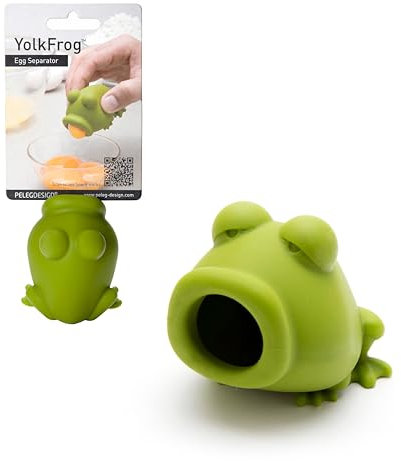 Peleg Design YolkFrog – Silikon Eigelbtrenner – Trennt Eigelb und Eiweiß mühelos – BPA-frei, spülmaschinenfest – Perfektes Küchen-Gadget für Hobbyköche und Backfans