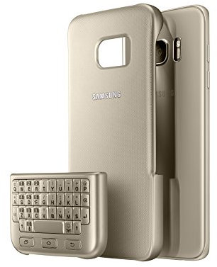 Samsung EJ-CG935UFEGDE Custodia con Tastiera per Samsung Galaxy S7 Edge, Oro