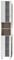 trendteam smart living armoire de toilette haute avec beaucoup d'espace de rangement, Porto, 33 x 191 x 31 cm, Chêne Scié, verre givré blanc